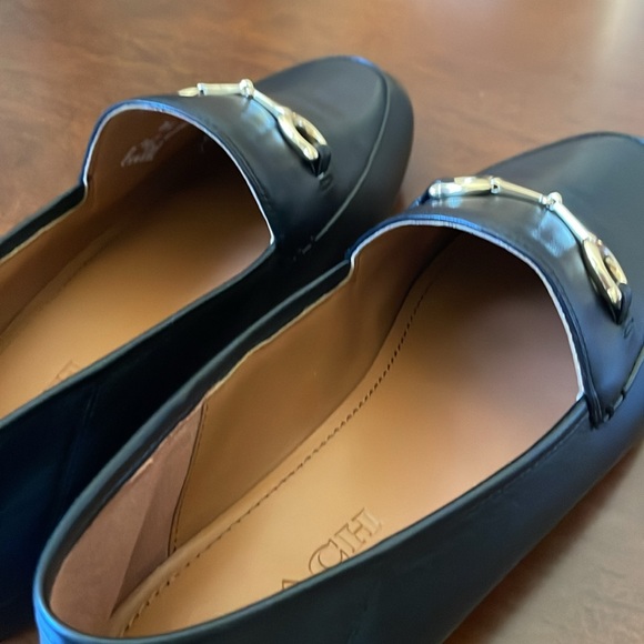Women Coach Haley black leather loafers size 8 brand new - Picture 10 of 12